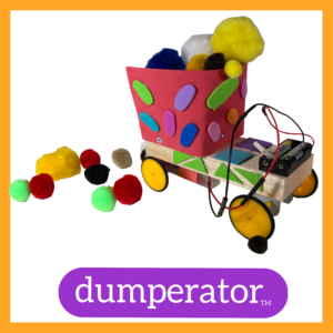 Photograph of a Dumperator robot