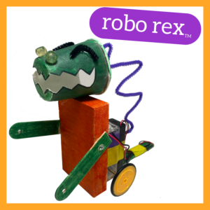 Photograph of a Robo Rex robot