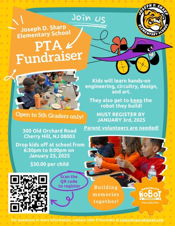 Joseph D Sharp PTA Fundraiser flyer