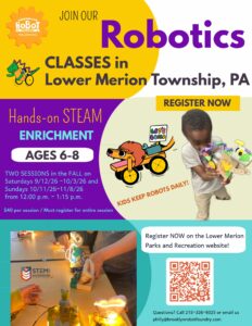 Bryn Mawr Community Center Robot Builders flyer