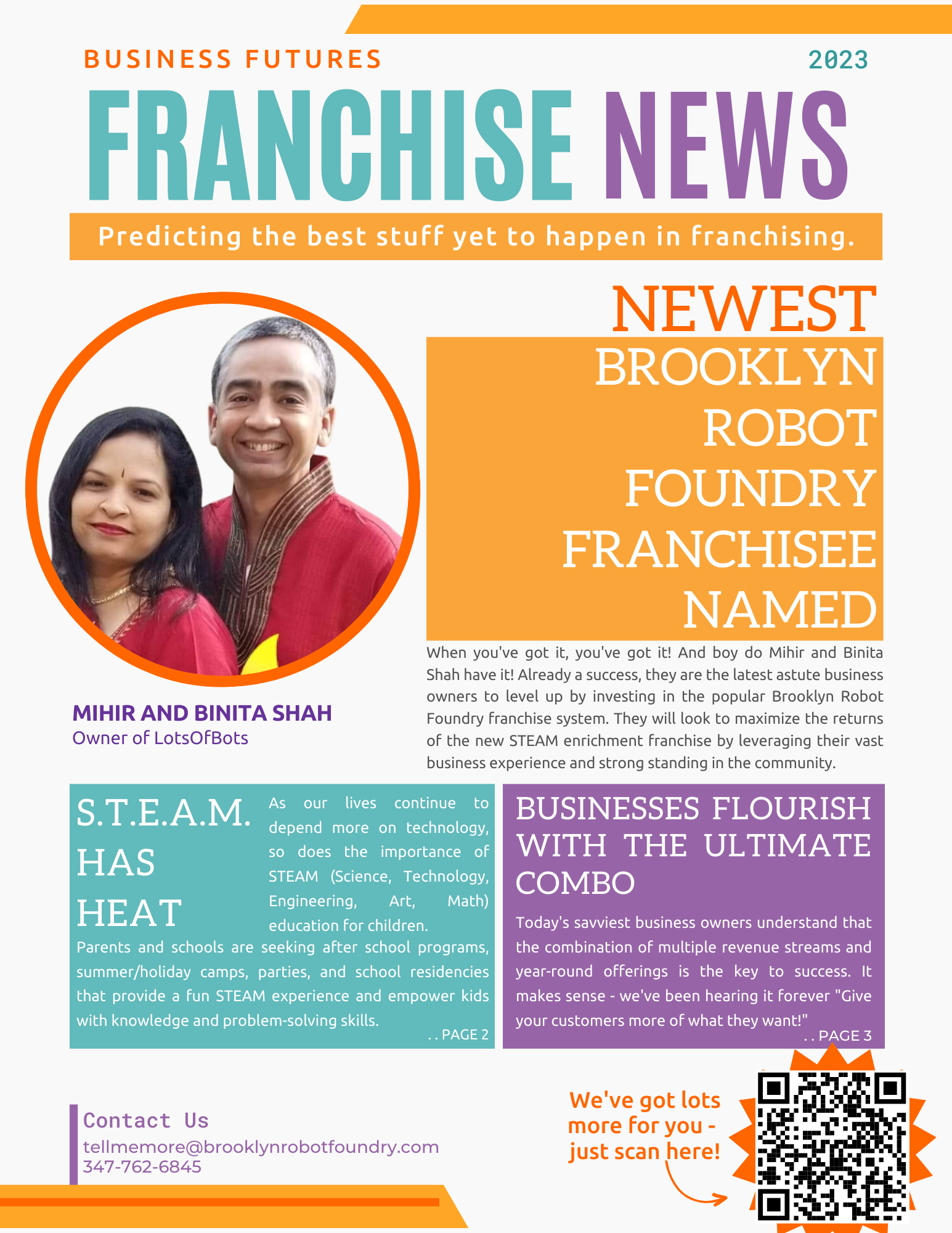 Fictional front page of a newsletter titled 