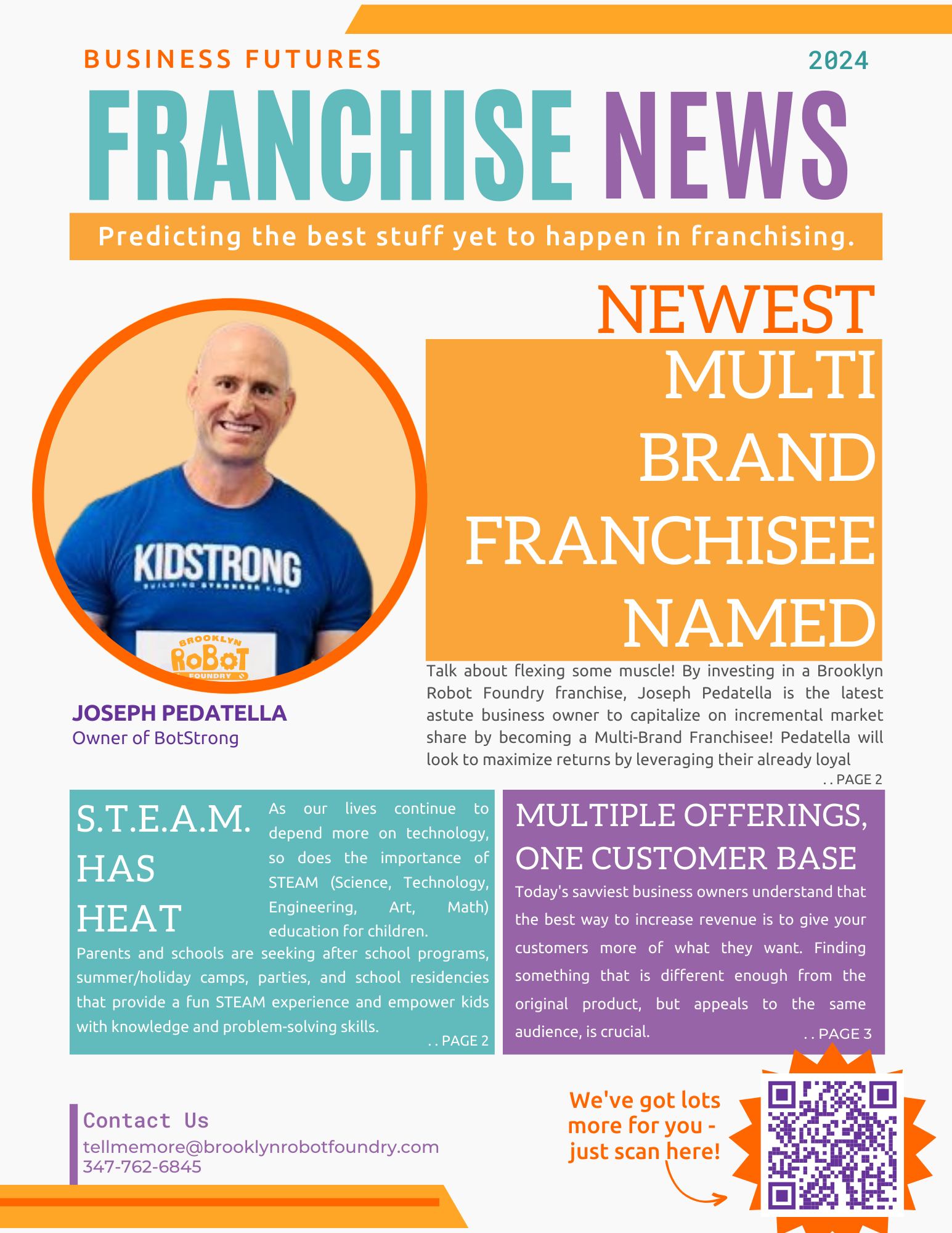Fictional front page of a newsletter titled 